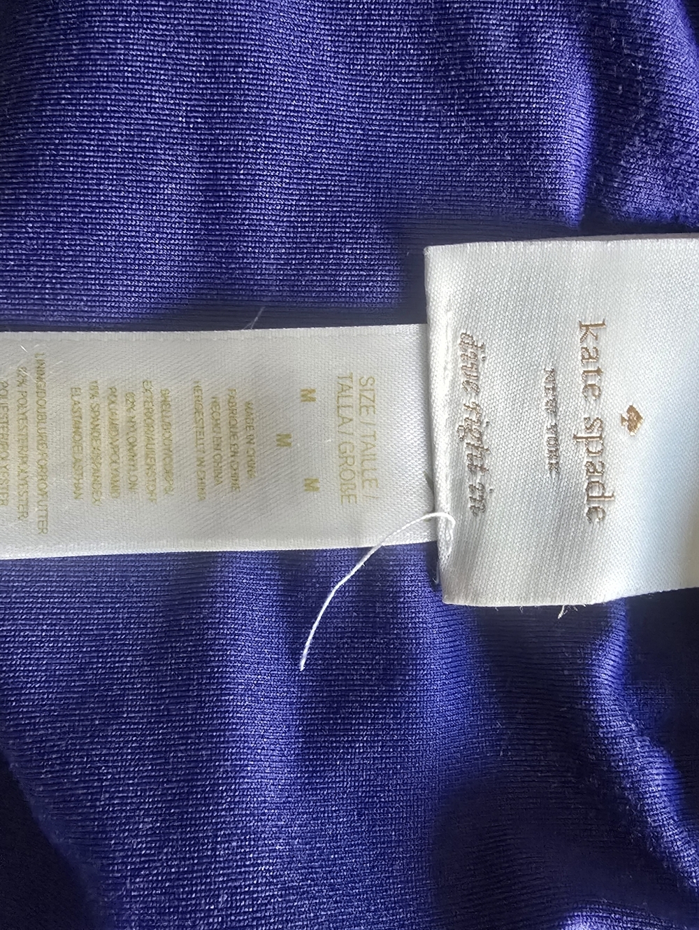 KATE SPADE Cobalt Blue Floral Bikini Set Sz M - Picture 6 of 6